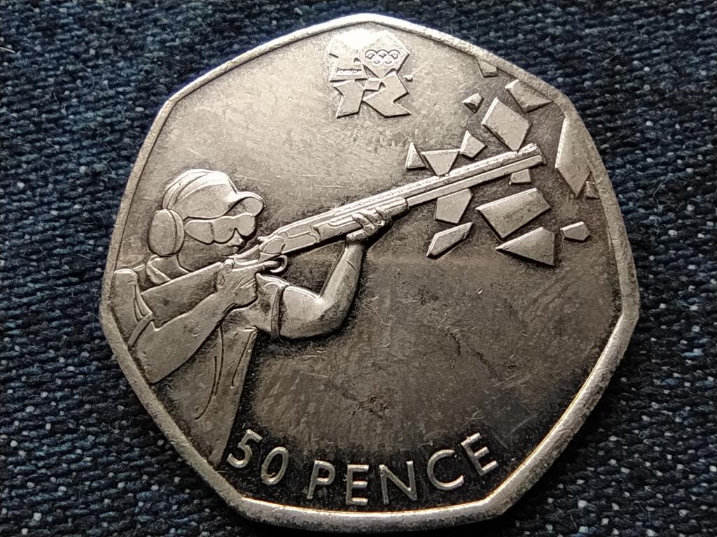 Anglia XXX. Ny&aacute;ri Olimpia London L&ouml;v&eacute;szet 50 Penny 
