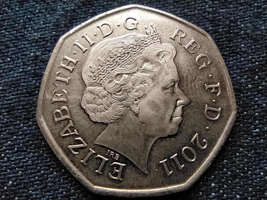 Anglia XXX. Ny&aacute;ri Olimpia London L&ouml;v&eacute;szet 50 Penny 