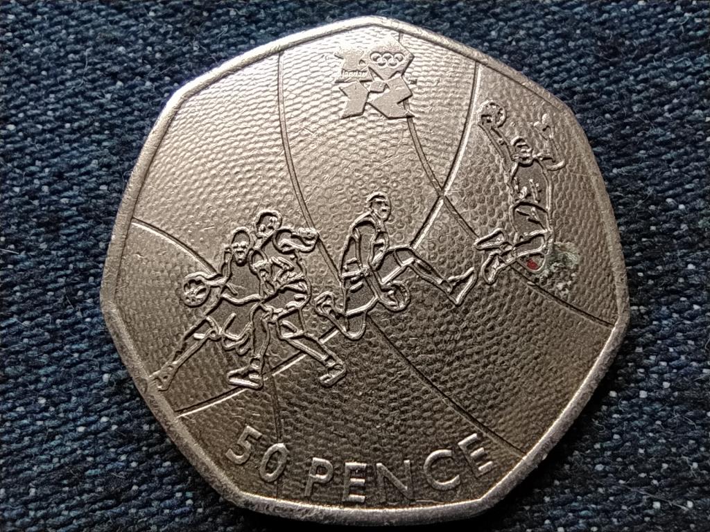 Anglia XXX. Ny&aacute;ri Olimpia London Kos&aacute;rlabda 50 Penny 