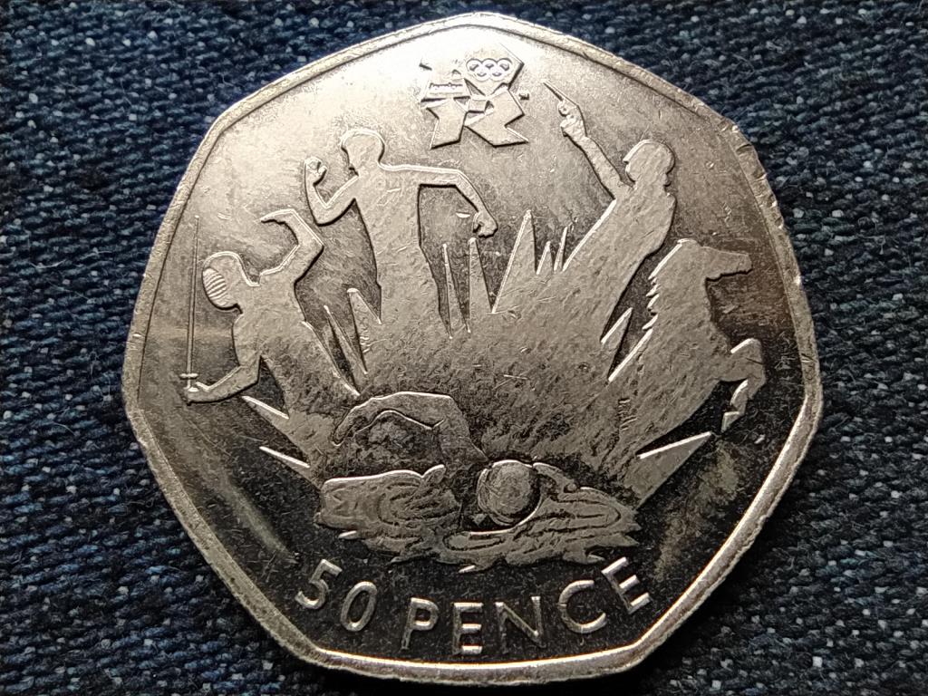 Anglia XXX. Ny&aacute;ri Olimpia London &Ouml;ttusa 50 Penny 