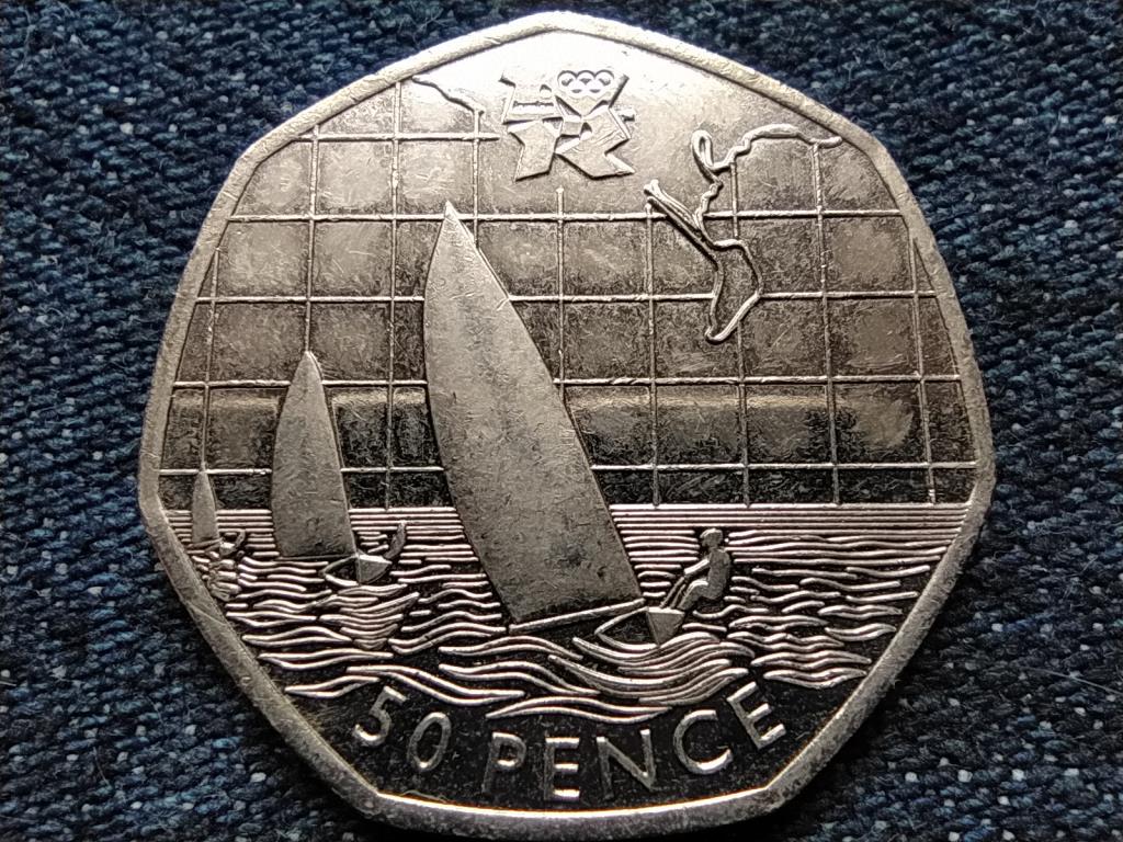 Anglia XXX. Ny&aacute;ri Olimpia London Vitorl&aacute;z&aacute;s 50 Penny 
