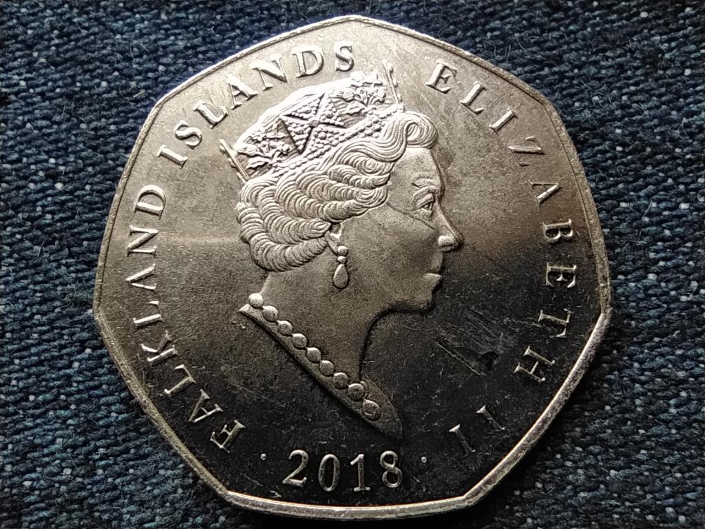 Falkland-szigetek B&oacute;bit&aacute;s pingvin 50 Penny 