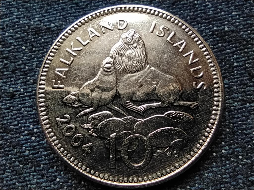 Falkland-szigetek II. Erzs&eacute;bet (1952-2022) 10 Penny 