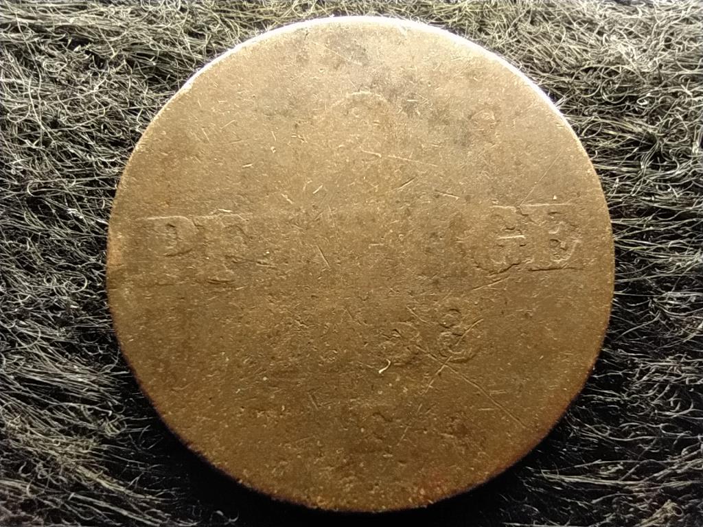 N&eacute;met &Aacute;llamok Sz&aacute;sz Kir&aacute;lys&aacute;g II. Frigyes &Aacute;gost (1836-1854) 2 Pfennig 