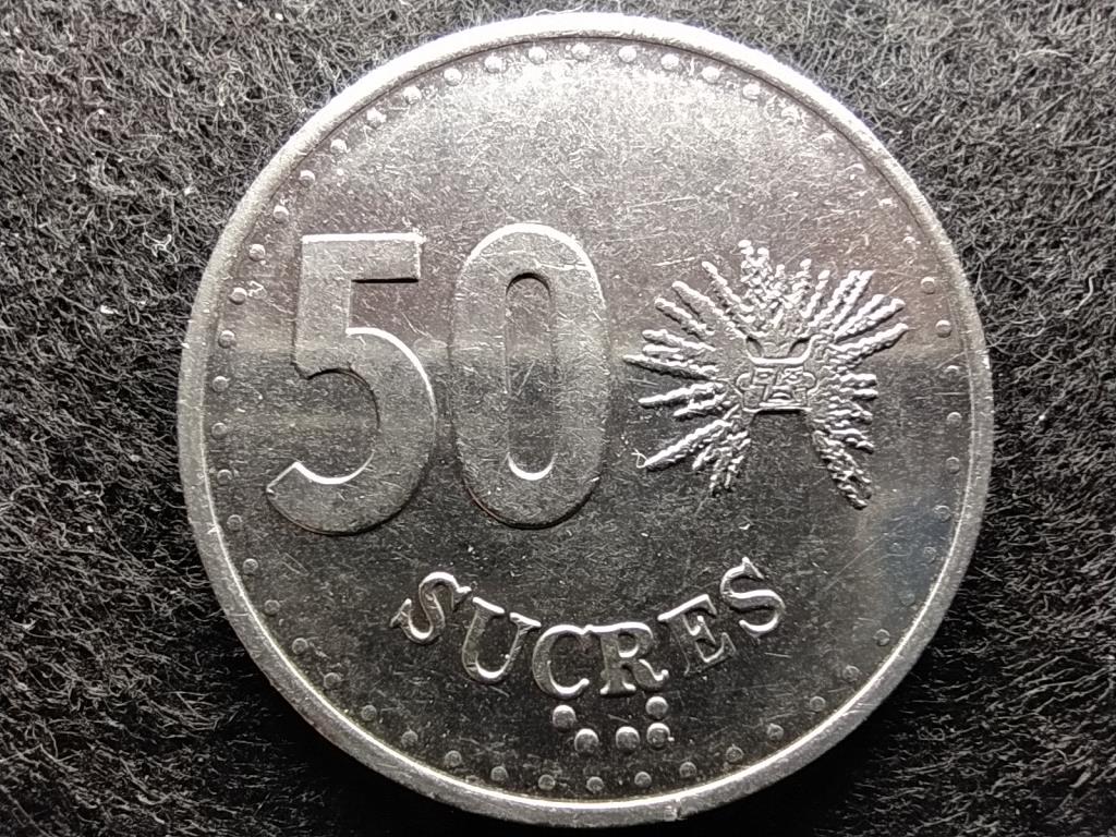 Ecuador K&ouml;zt&aacute;rsas&aacute;g (1830-) 50 Sucre 