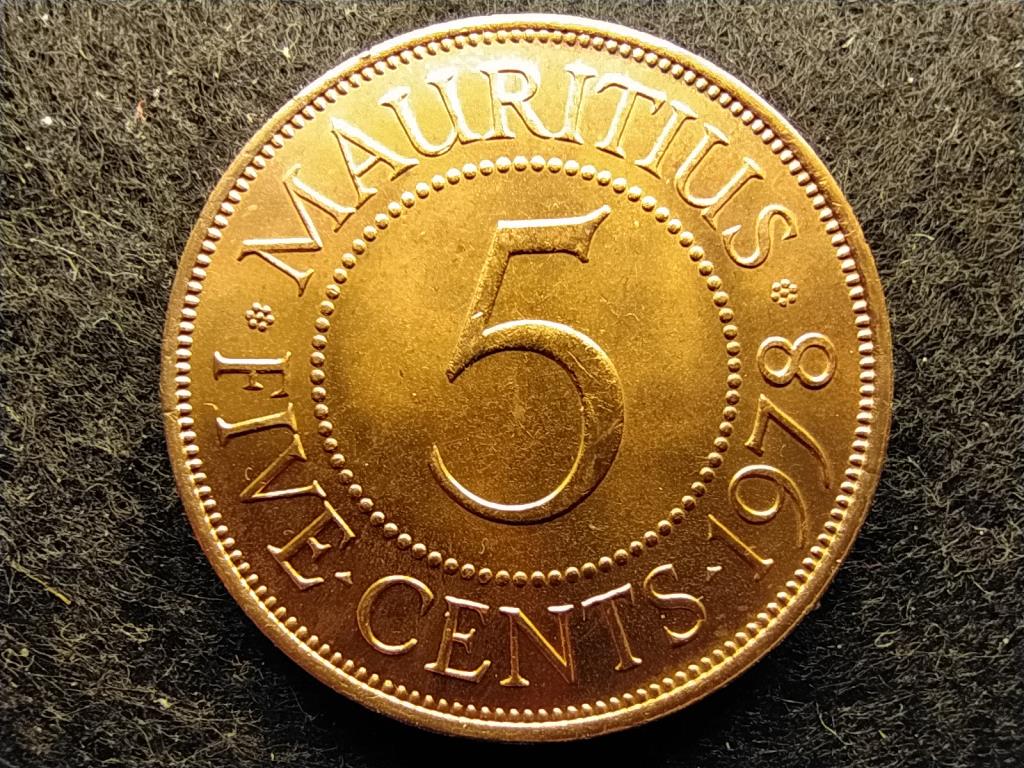 Mauritius II. Erzs&eacute;bet (1952-1992) 5 Cent 