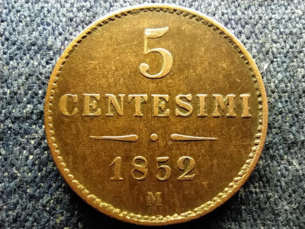 Lombard-Velencei Kir&aacute;lys&aacute;g I. Ferenc J&oacute;zsef (1848-1866) 5 Centesimo 