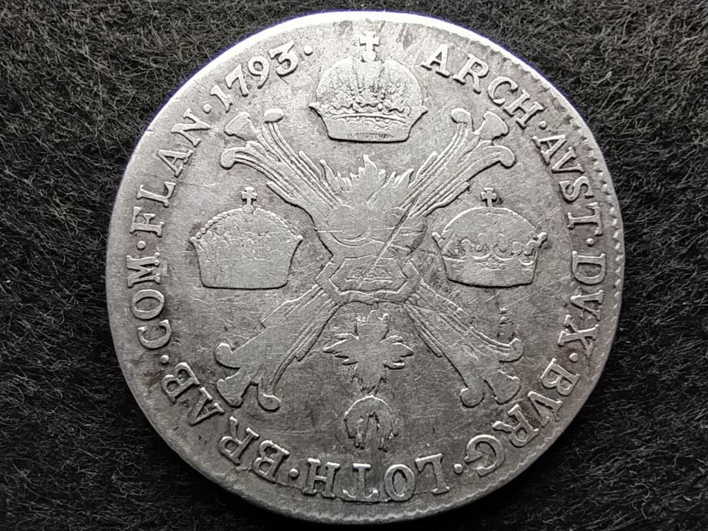 Ausztria II. Ferenc (1792-1795) .873 Ez&uuml;st 1/4 Koronatall&eacute;r 