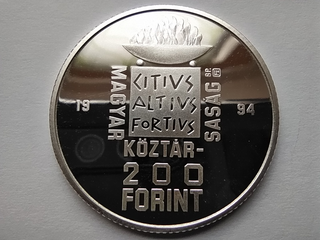 Magyarorsz&aacute;g 1996. &eacute;vi ny&aacute;ri olimpia, Atlanta Ez&uuml;st 200 Forint Pr&oacute;baveret