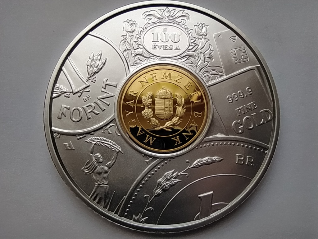 Magyarorsz&aacute;g 100 &eacute;ves a Magyar Nemzeti Bank .925 Ez&uuml;st 50000 Forint 
