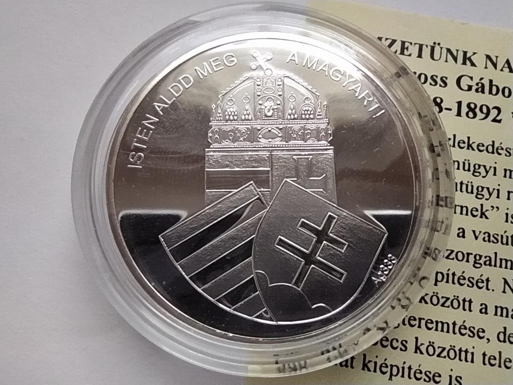 Magyarorsz&aacute;g Nemzet&uuml;nk nagyjai Baross G&aacute;bor .333 Ez&uuml;st &Eacute;rem