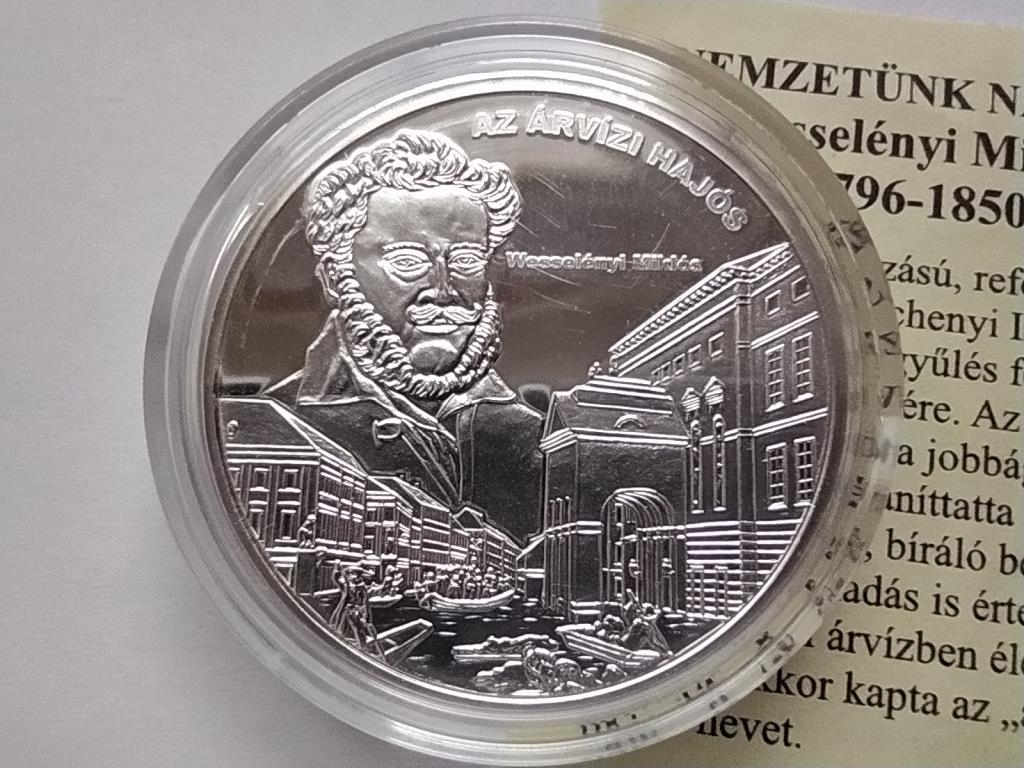 Magyarorsz&aacute;g Nemzet&uuml;nk nagyjai Wessel&eacute;nyi Mikl&oacute;s .333 Ez&uuml;st &Eacute;rem