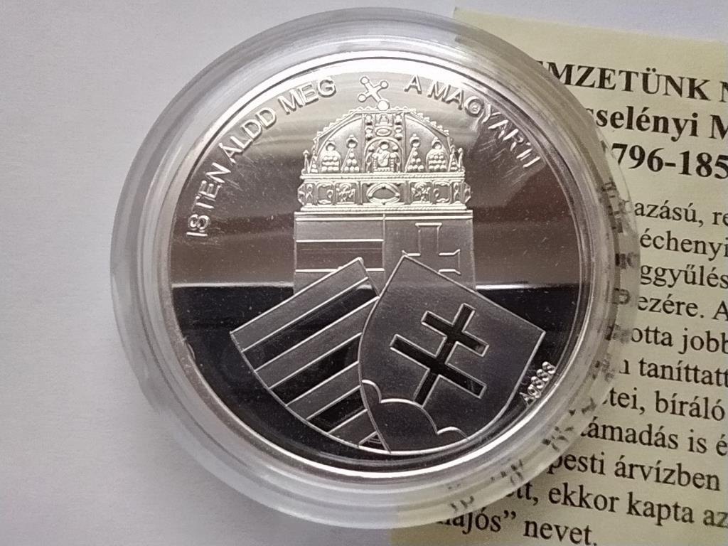 Magyarorsz&aacute;g Nemzet&uuml;nk nagyjai Wessel&eacute;nyi Mikl&oacute;s .333 Ez&uuml;st &Eacute;rem