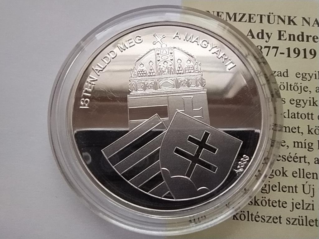 Magyarorsz&aacute;g Nemzet&uuml;nk nagyjai Ady Endre .333 Ez&uuml;st &Eacute;rem