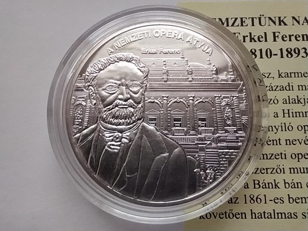 Magyarorsz&aacute;g Nemzet&uuml;nk nagyjai Erkel Ferenc .333 Ez&uuml;st &Eacute;rem
