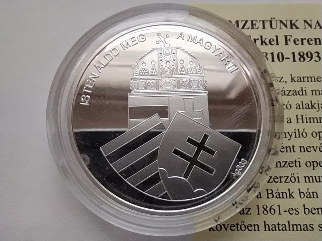 Magyarorsz&aacute;g Nemzet&uuml;nk nagyjai Erkel Ferenc .333 Ez&uuml;st &Eacute;rem
