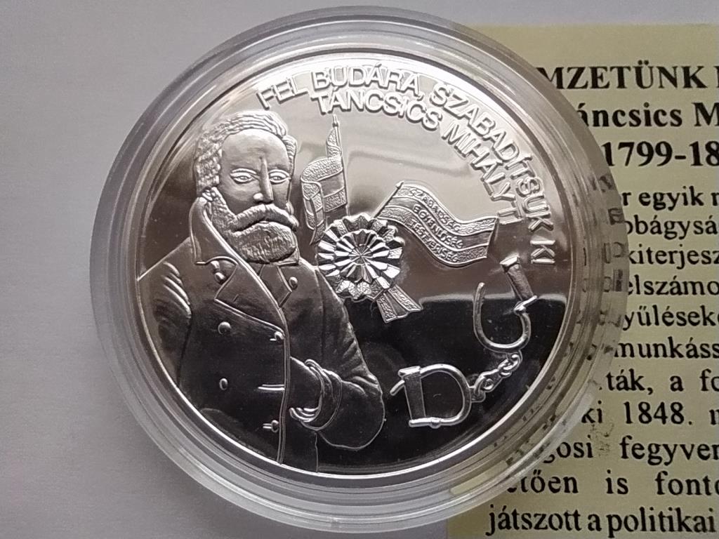 Magyarorsz&aacute;g Nemzet&uuml;nk nagyjai T&aacute;ncsics Mih&aacute;ly .333 Ez&uuml;st &Eacute;rem