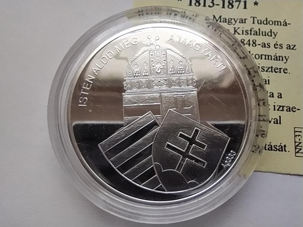 Magyarorsz&aacute;g Nemzet&uuml;nk nagyjai E&ouml;tv&ouml;s J&oacute;zsef .333 Ez&uuml;st &Eacute;rem