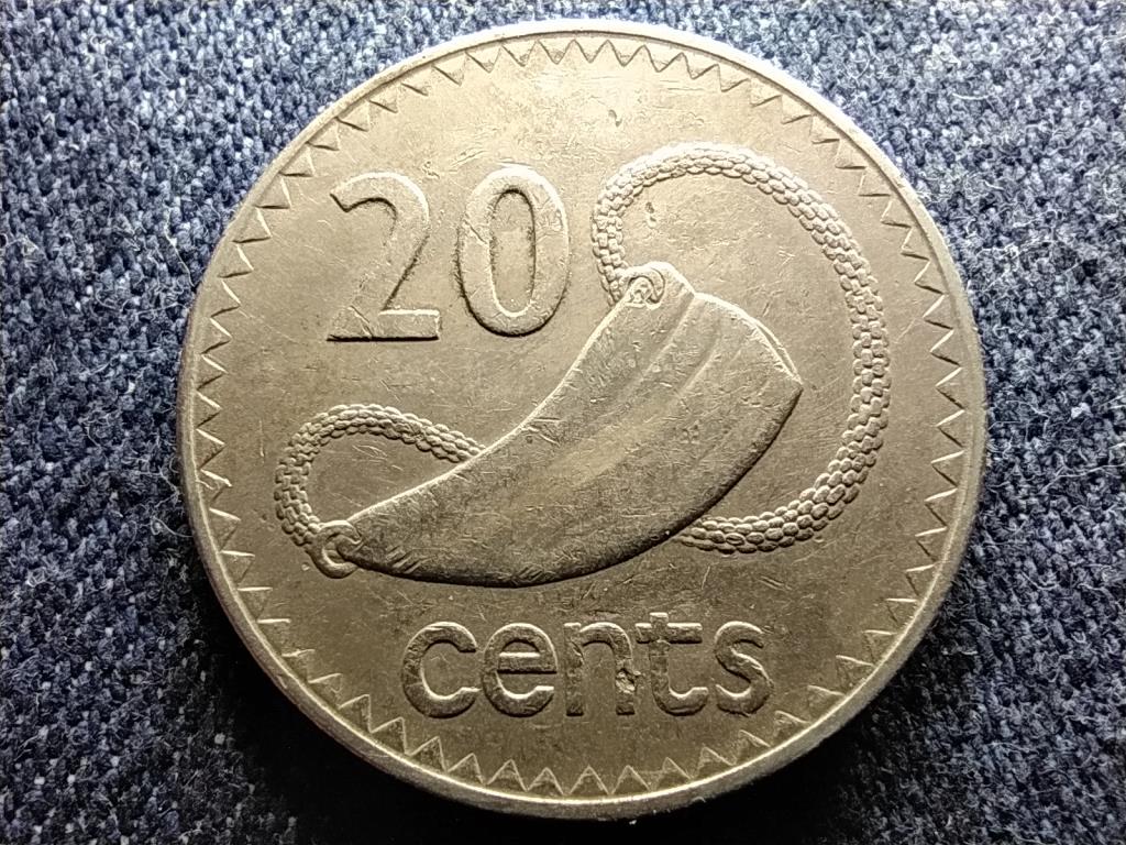 Fidzsi-szigetek II. Erzs&eacute;bet (1952-1976) 20 Cent 