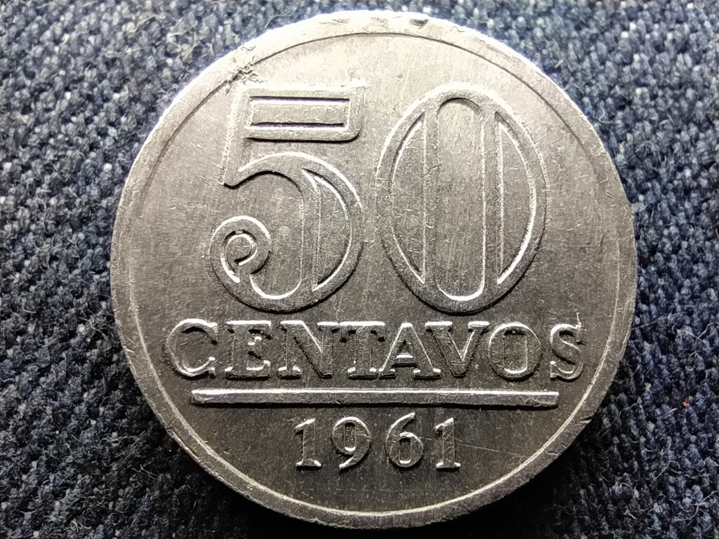 Braz&iacute;lia Braz&iacute;liai Egyes&uuml;lt &Aacute;llamok K&ouml;zt&aacute;rsas&aacute;g (1889-1967) 50 Centav&oacute; 