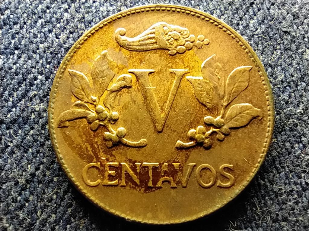 Kolumbia K&ouml;zt&aacute;rsas&aacute;g (1886-) 5 centavo 