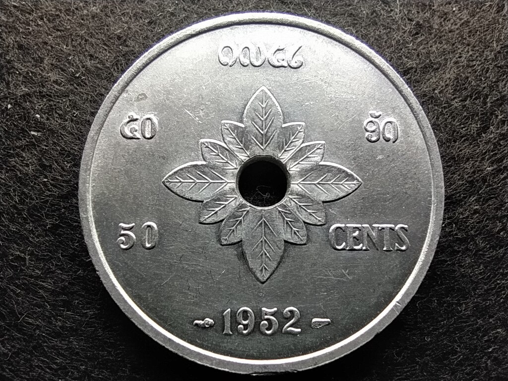 Laosz Sisavang Vong (1946-1959) 50 Cent 