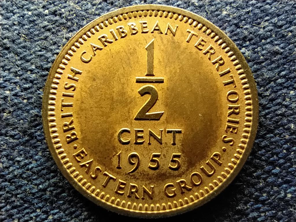 Kelet-karibi &Aacute;llamok Szervezete II. Erzs&eacute;bet (1952-2022) 1/2 Cent 