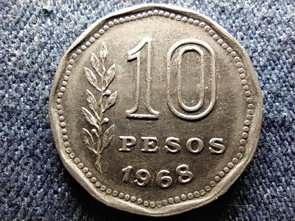 Argent&iacute;na Sz&ouml;vets&eacute;gi tartom&aacute;ny (1861-) 10 Peso 