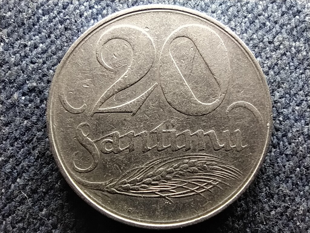 Lettorsz&aacute;g K&ouml;zt&aacute;rsas&aacute;g (1918-1940) 20 Santim 