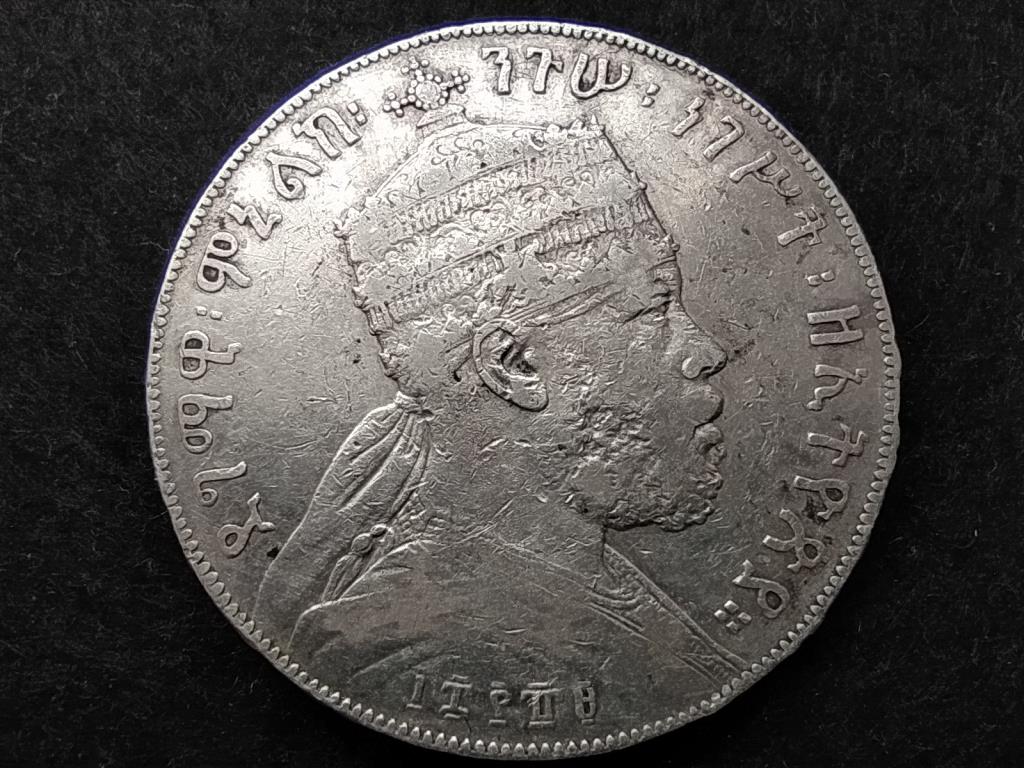 Eti&oacute;pia II. Menelik (1889-1913) .835 Ez&uuml;st 1/4 Birr 