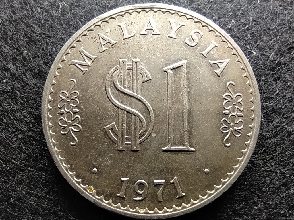 Malajzia Sz&ouml;vets&eacute;gi v&aacute;lasztott alkotm&aacute;nyos monarchia (1963-) 1 Ringgit 