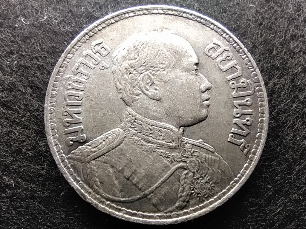Thaif&ouml;ld VI. Rama (1910-1925) .900 Ez&uuml;st 1 Baht 