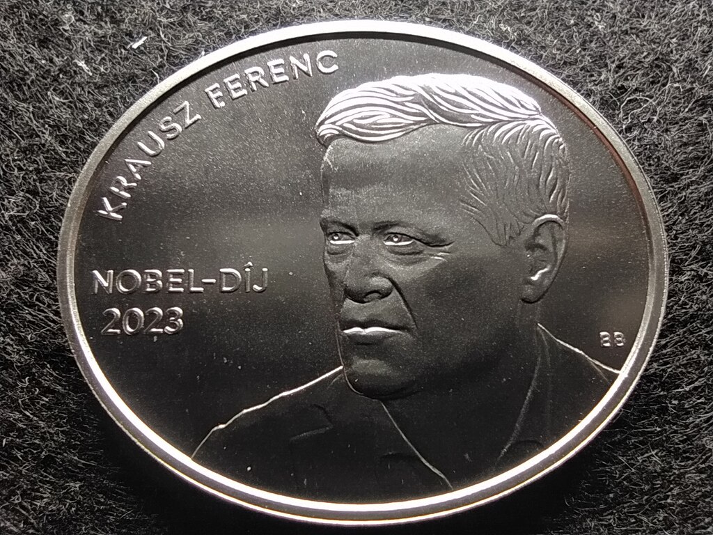 Magyarorsz&aacute;g Magyar Nobel-d&iacute;jasok Krausz Ferenc 3000 Forint 