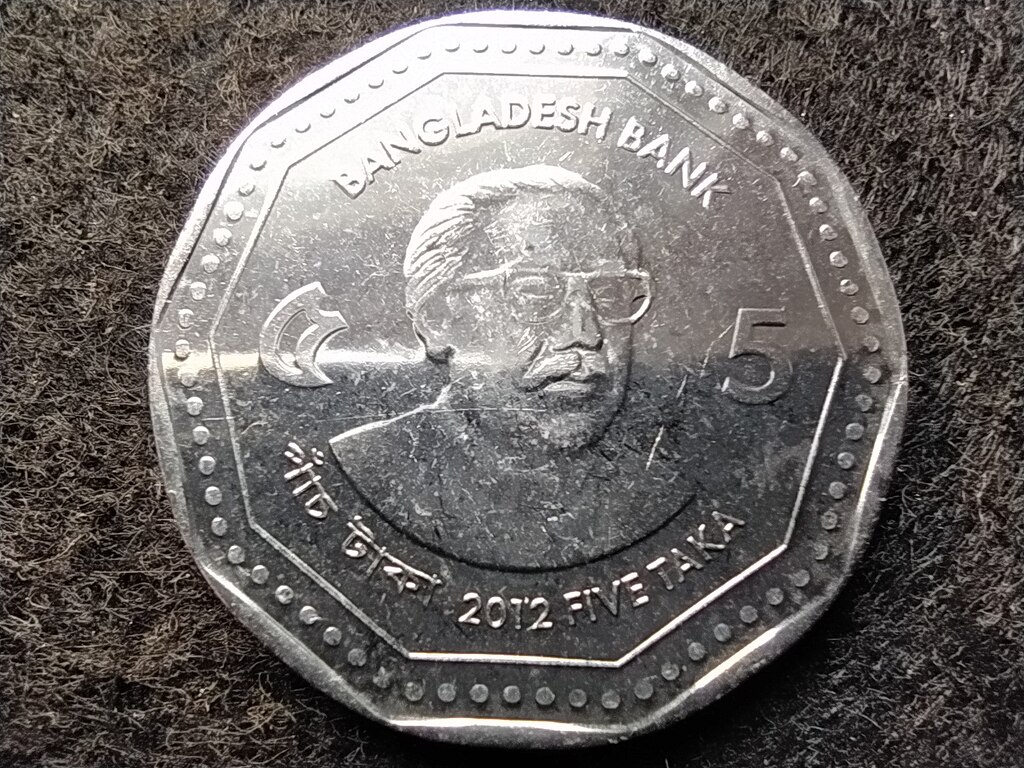 Banglades N&eacute;pk&ouml;zt&aacute;rsas&aacute;g (1971-) 5 Taka 