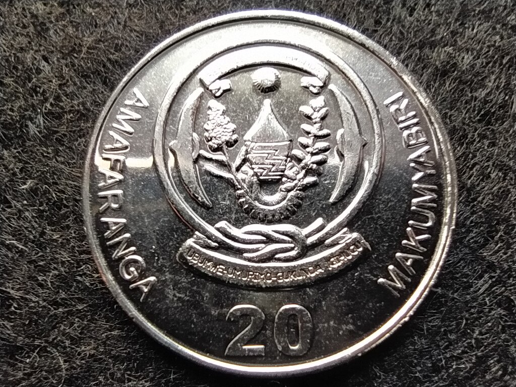 Ruanda K&ouml;zt&aacute;rsas&aacute;g (1964-) 20 Amafaranga 