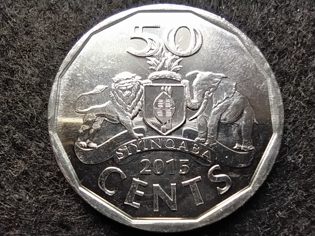 Szv&aacute;zif&ouml;ld III. Mswati (1986-) 50 Cent 