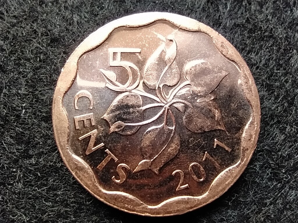 Szv&aacute;zif&ouml;ld III. Mswati (1986-) 5 Cent 