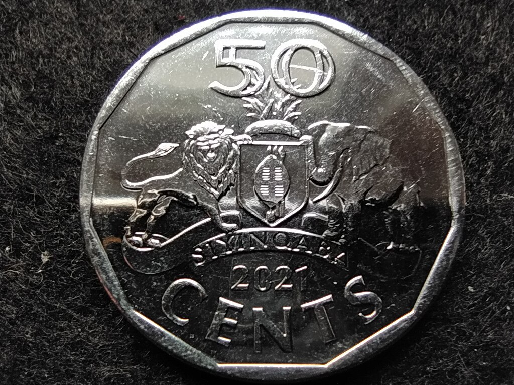 Szv&aacute;zif&ouml;ld III. Mswati (1986-) 50 Cent 