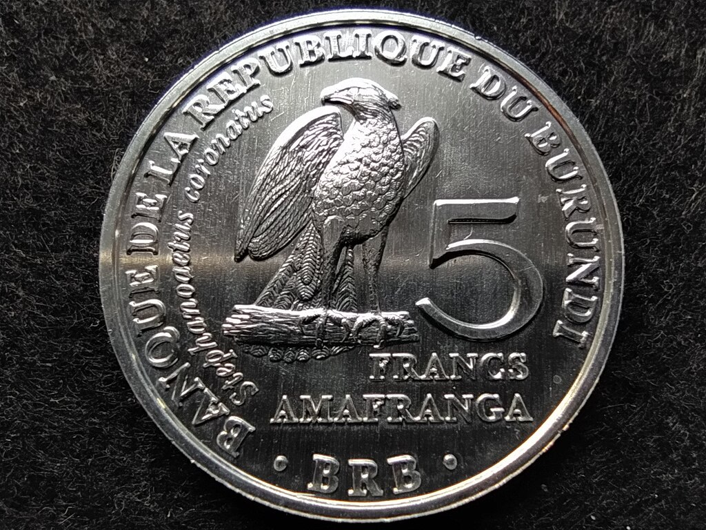 Burundi Afrikai koron&aacute;s sas 5 Frank 