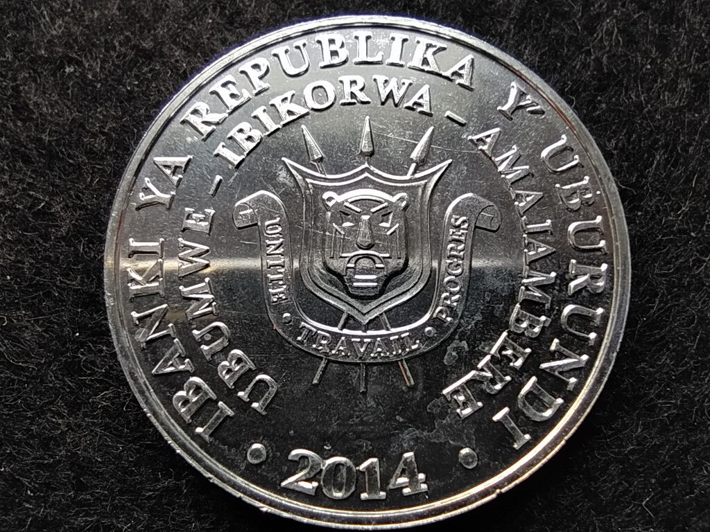 Burundi Trombit&aacute;s szarvascsőrű 5 Frank 