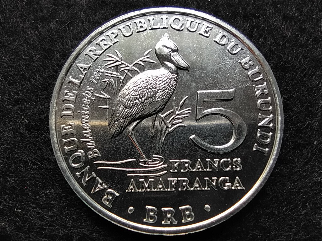 Burundi Papucscsőrű mad&aacute;r 5 Frank 