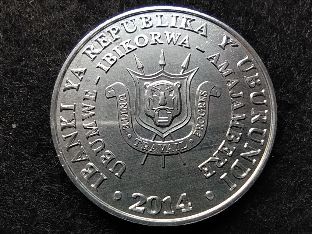 Burundi Kaffer szarvasvarj&uacute; 5 Frank 