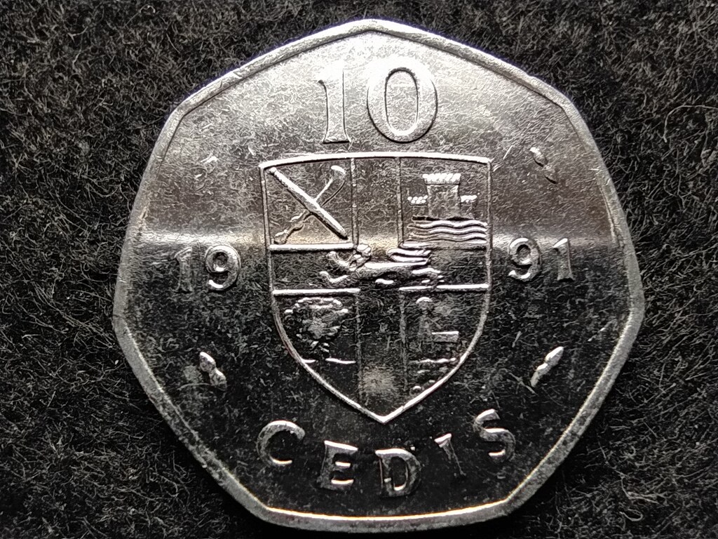 Gh&aacute;na K&ouml;zt&aacute;rsas&aacute;g (1960-) 10 Cedi 