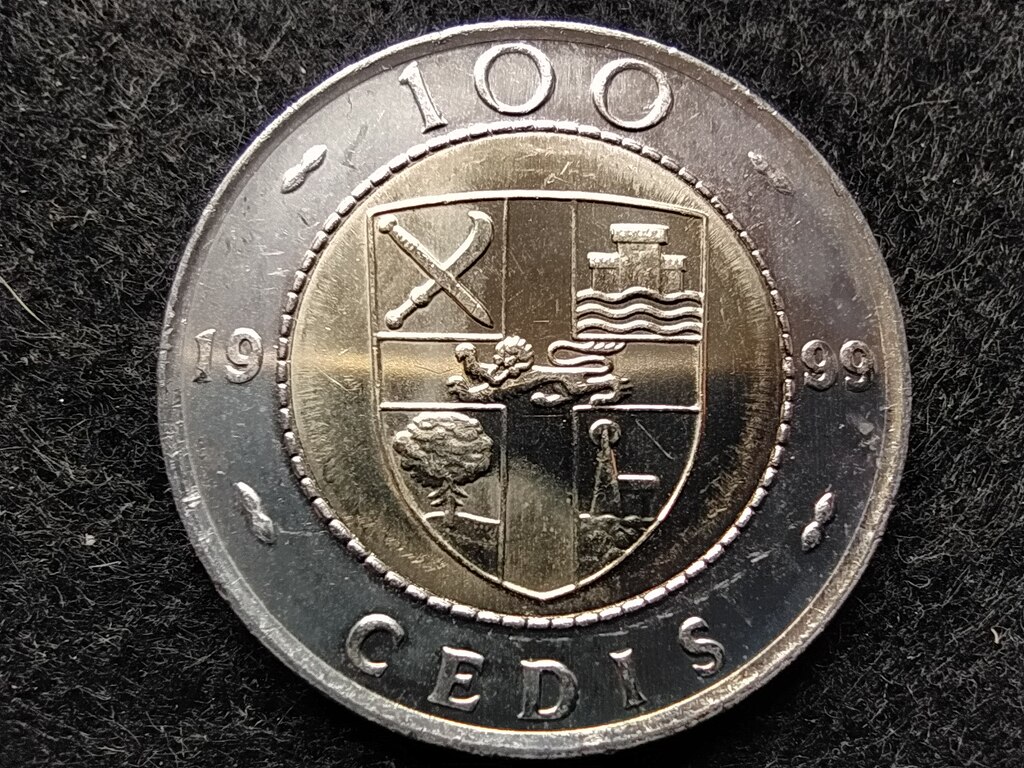 Gh&aacute;na K&ouml;zt&aacute;rsas&aacute;g (1960-) 100 Cedi 
