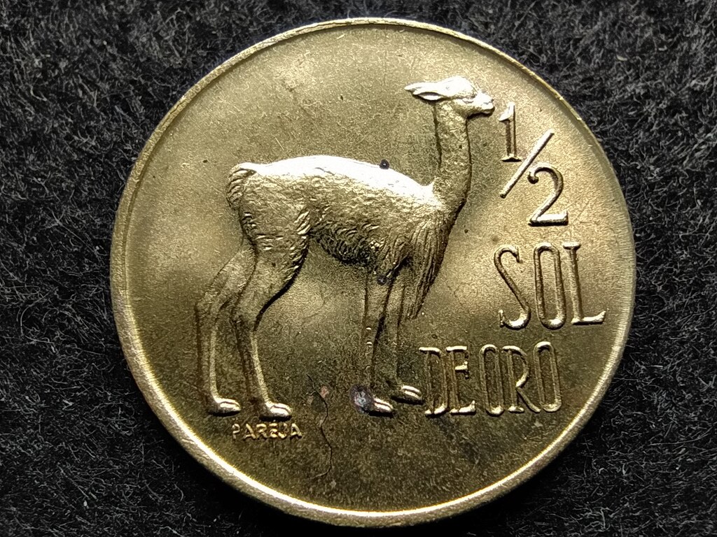Peru K&ouml;zt&aacute;rsas&aacute;g (1822-) 1/2 Sol 
