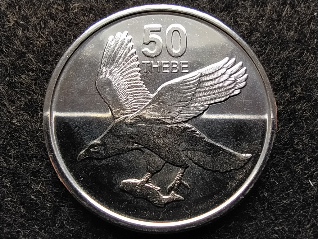 Botswana K&ouml;zt&aacute;rsas&aacute;g (1966-) 50 Thebe 