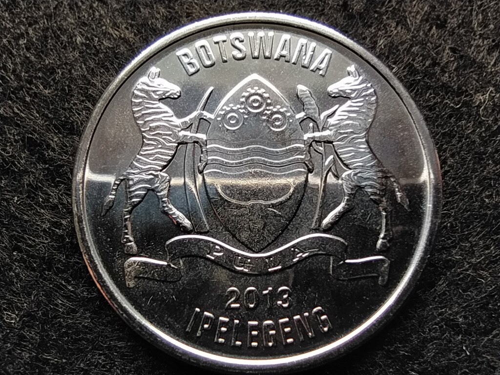 Botswana K&ouml;zt&aacute;rsas&aacute;g (1966-) 50 Thebe 