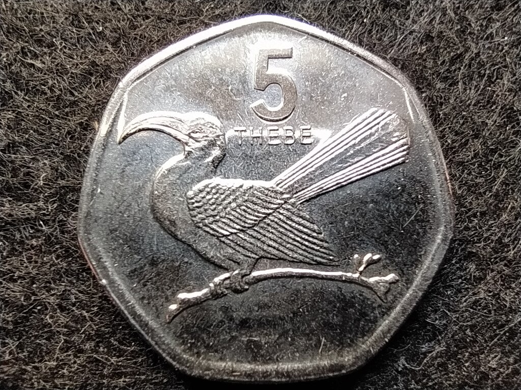 Botswana K&ouml;zt&aacute;rsas&aacute;g (1966-) 5 Thebe 