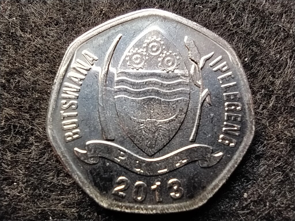 Botswana K&ouml;zt&aacute;rsas&aacute;g (1966-) 5 Thebe 
