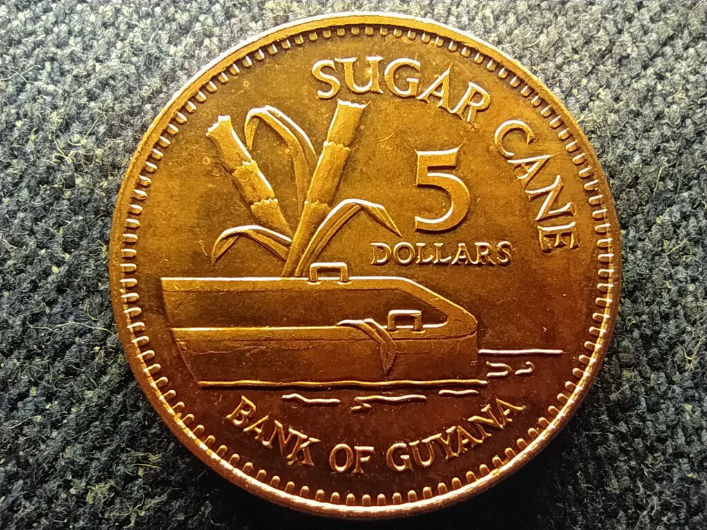 Guyana K&ouml;zt&aacute;rsas&aacute;g (1970-) 5 Doll&aacute;r 